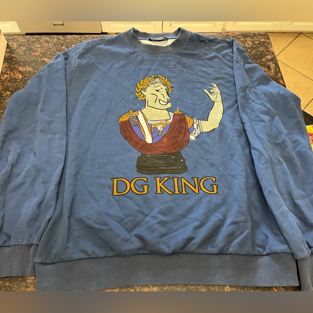 Dolce & Gabbana Navy crew neck DG King